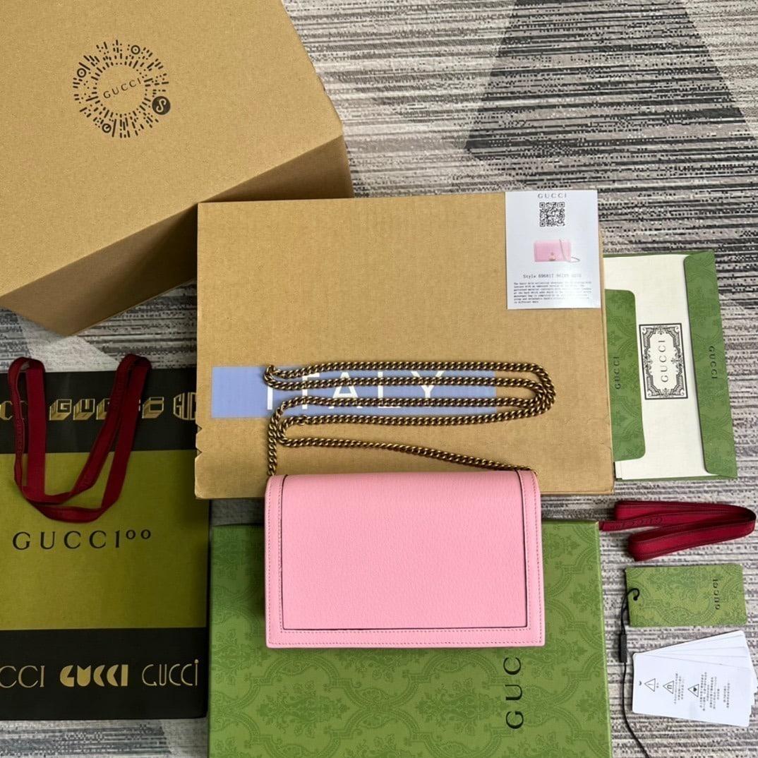 1:1 Replica Gucci Diana Mini Bag With Bamboo Pink For Women, Women's Bags 7.5in/19cm GG 696817 DJ20T 5815 - Image 2