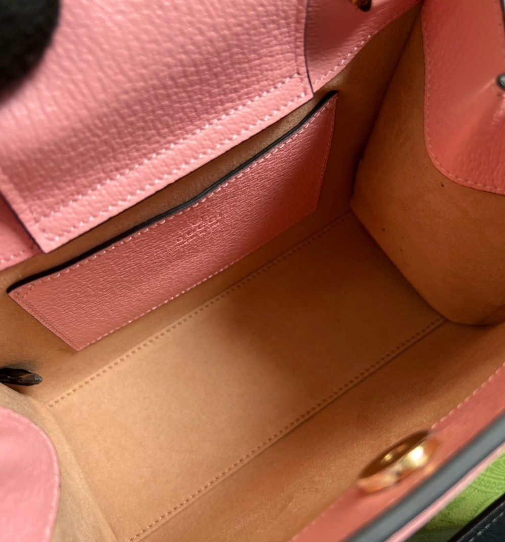 1:1 Replica Gucci Diana Mini Tote Bag Pink For Women, Women's Bags 7.9in/20cm GG ‎702732 U3ZDT 5479