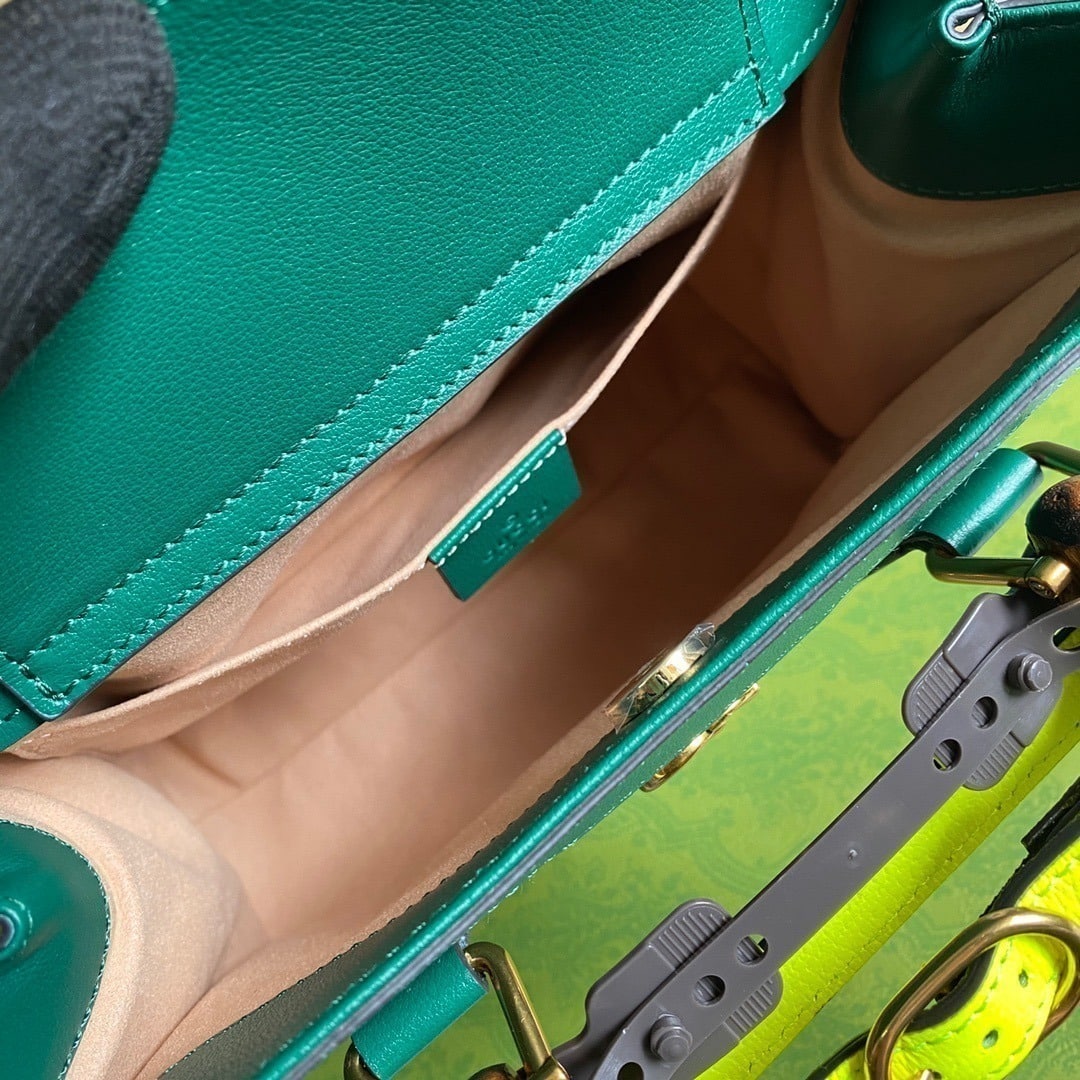 1:1 Replica Gucci Diana Small Tote Bag Green For Women, Women's Bags 11in/27cm GG - Image 3