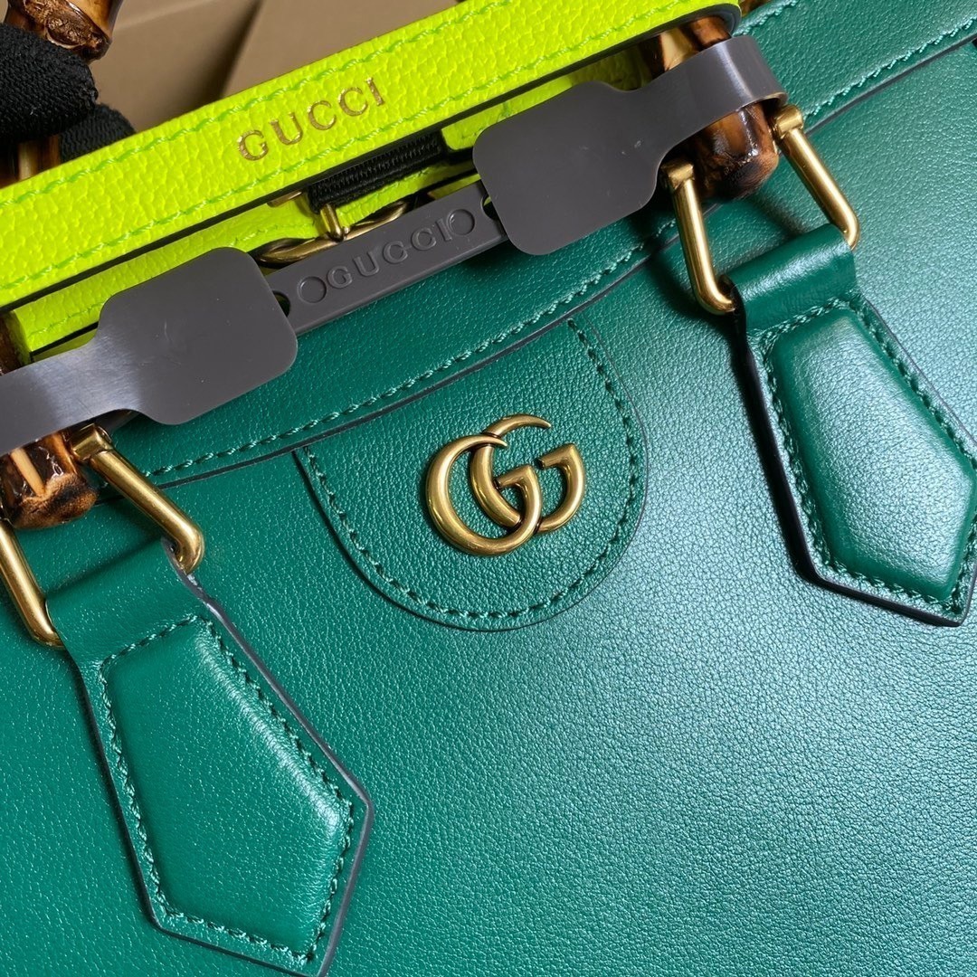 1:1 Replica Gucci Diana Small Tote Bag Green For Women, Women's Bags 11in/27cm GG - Image 2
