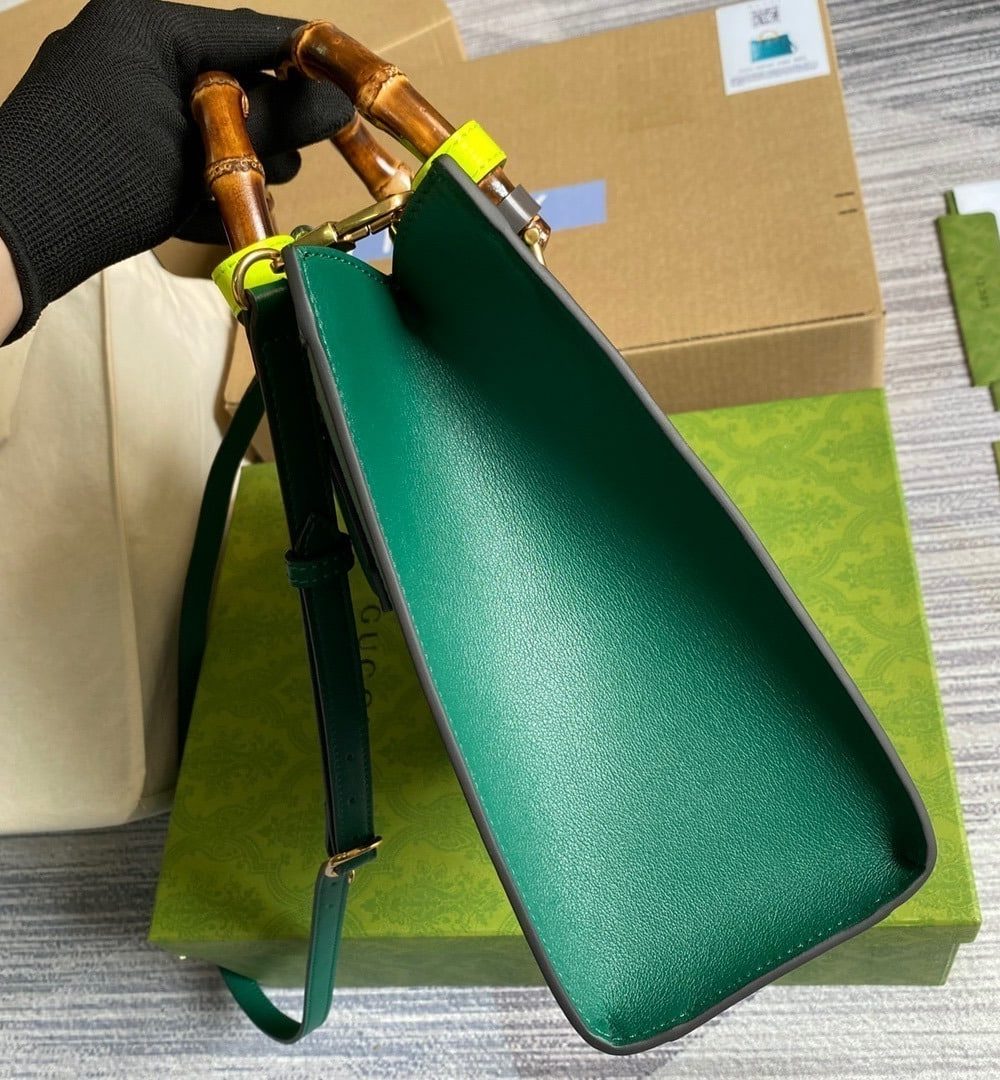 1:1 Replica Gucci Diana Small Tote Bag Green For Women, Women's Bags 11in/27cm GG ‎