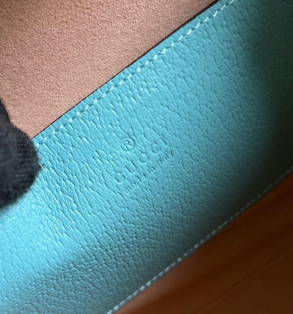 1:1 Replica Gucci Diana Small Tote Bag Light Blue For Women, Women's Bags 11in/27cm GG