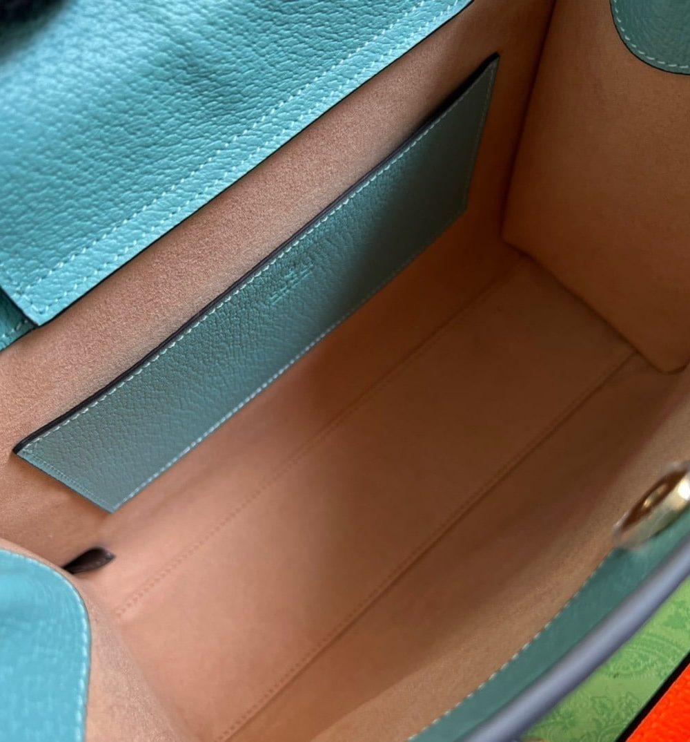 1:1 Replica Gucci Diana Small Tote Bag Light Blue For Women, Women's Bags 11in/27cm GG