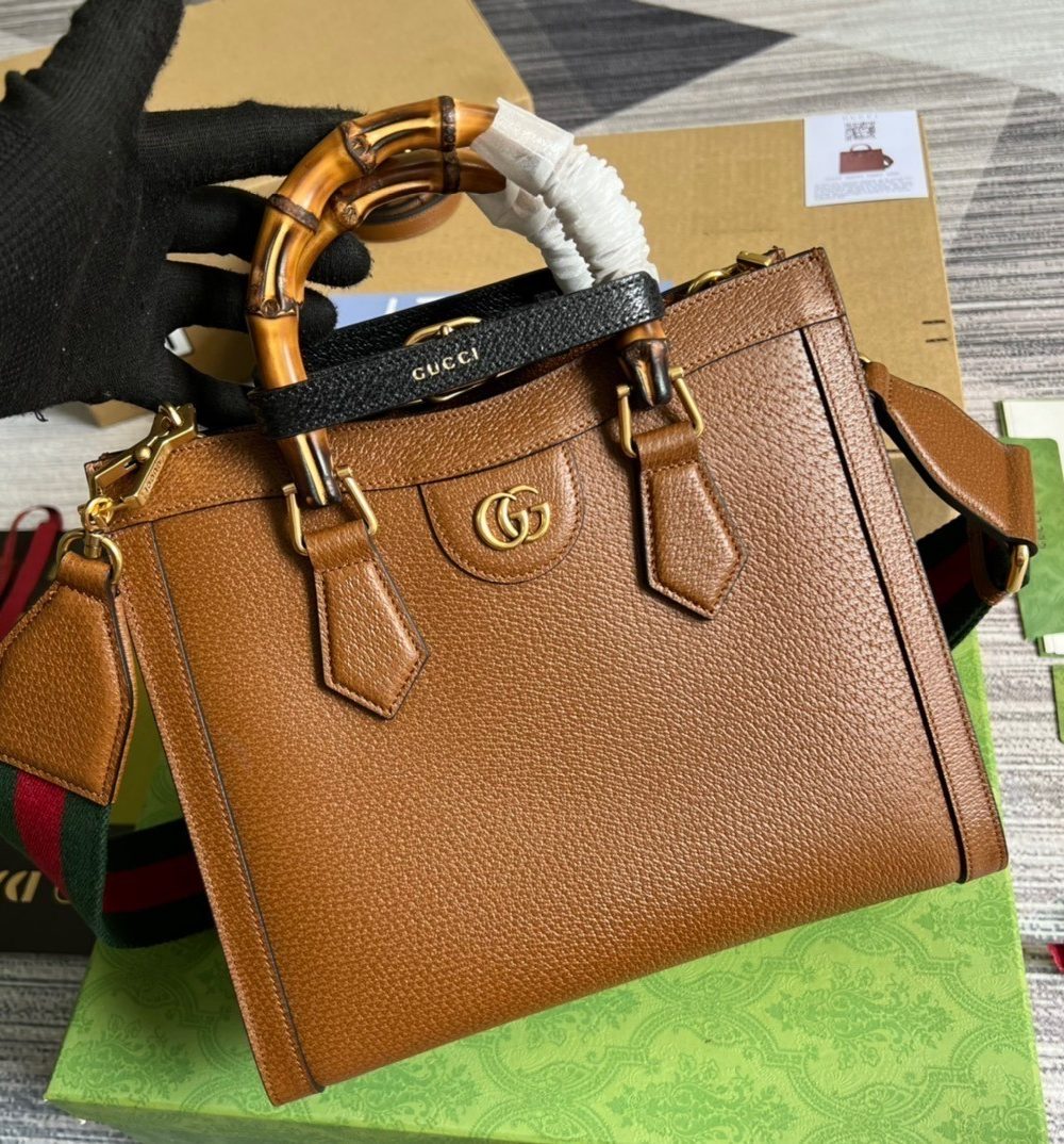 1:1 Replica Gucci Diana Small Tote Bag Red For Women, Women's Bags 11in/27cm GG