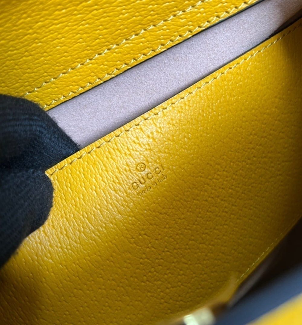 1:1 Replica Gucci Diana Small Tote Bag Yellow For Women, Women's Bags 11in/27cm GG ‎
