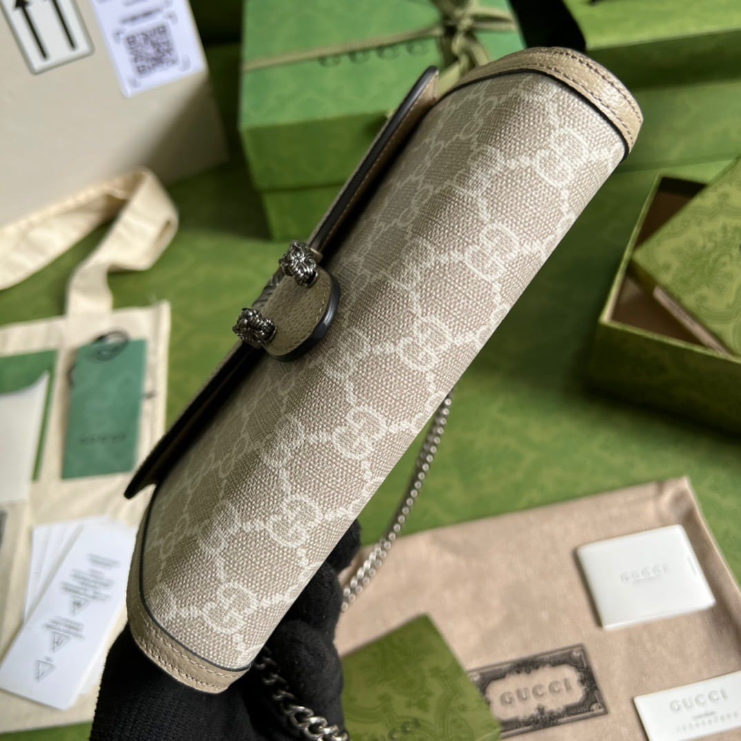 1:1 Replica Gucci Dionysus GG Mini Bag Beige For Women, Women's Bags 7.5in/20cm GG 421970 UULBN 9683 - Image 2