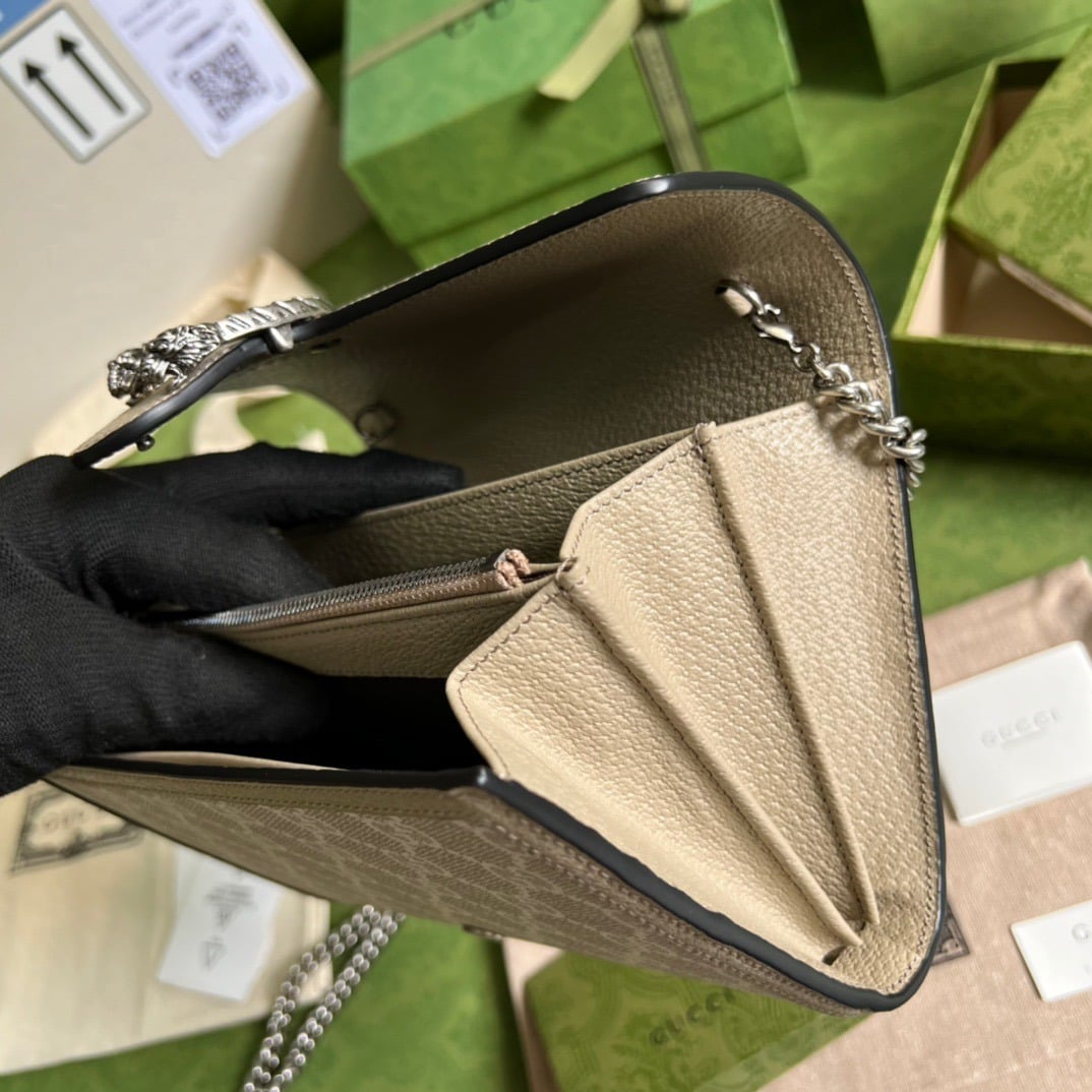 1:1 Replica Gucci Dionysus GG Mini Bag Beige For Women, Women's Bags 7.5in/20cm GG 421970 UULBN 9683 - Image 3