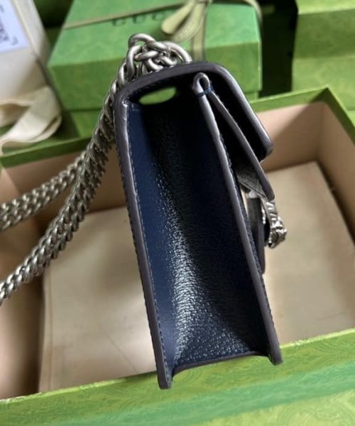 1:1 Replica Gucci Dionysus Mini Bag Beige And Blue GG Supreme Canvas For Women 7.5in/20cm