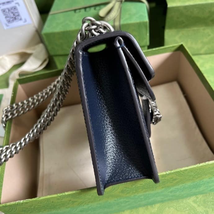 1:1 Replica Gucci Dionysus Mini Bag Beige And Blue GG Supreme Canvas For Women 7.5in/20cm - Image 7