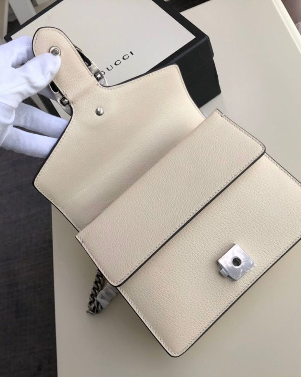 1:1 Replica Gucci Dionysus Mini Bag White For Women 7.5in/20cm GG 421970 0K7JN 9680