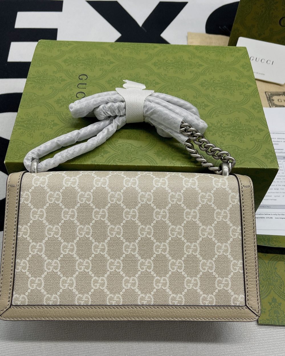 1:1 Replica Gucci Dionysus Small GG Bag Beige For Women, Women's Bags 10in/25cm GG ‎499623 UULBN 9683