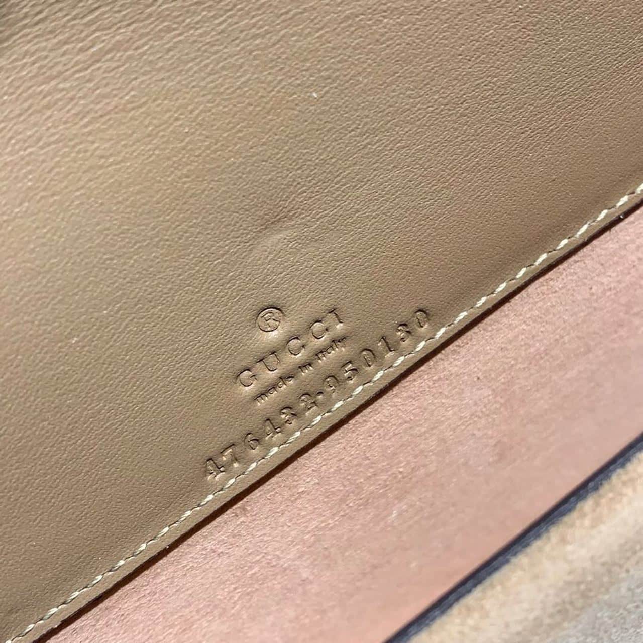 1:1 Replica Gucci Dionysus Super Mini Bag Emerald GG Supreme Canvas Made Using An Earth-Conscious Process With Taupe Detail For Women 6.5in/16.5cm GG 476432 KHNRN 8642 - Image 10