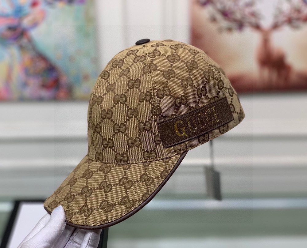 Gucci GG Baseball Hat Beige GG Hat