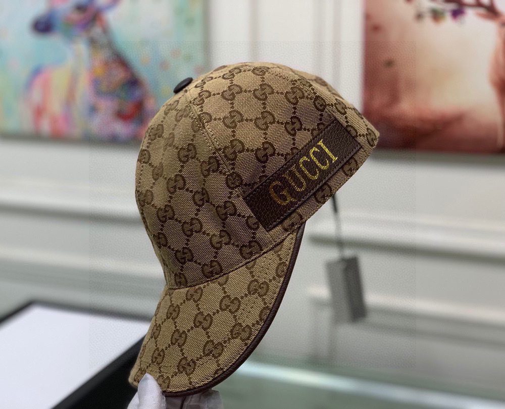 Gucci GG Baseball Hat Beige GG Hat