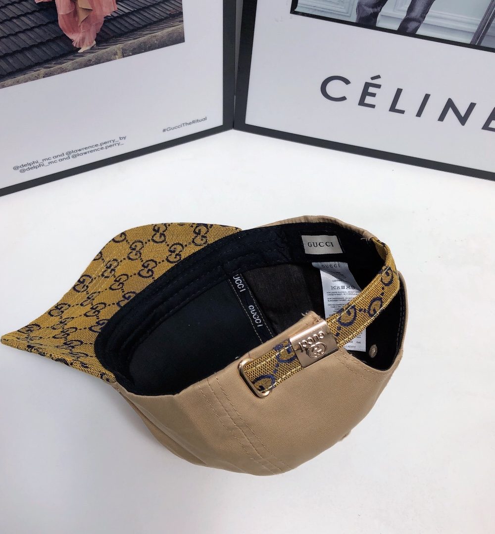 Gucci GG Baseball Hat Beige GG Hat