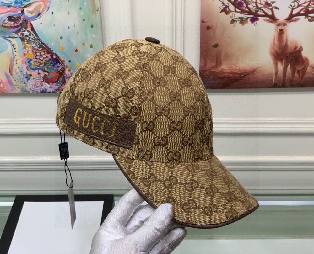 Gucci GG Baseball Hat Beige GG Hat