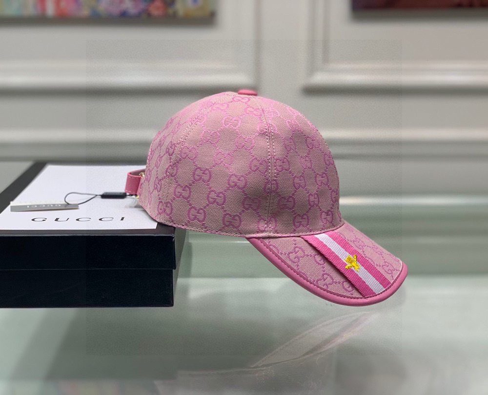 Gucci GG Baseball Hat Pink GG Hat
