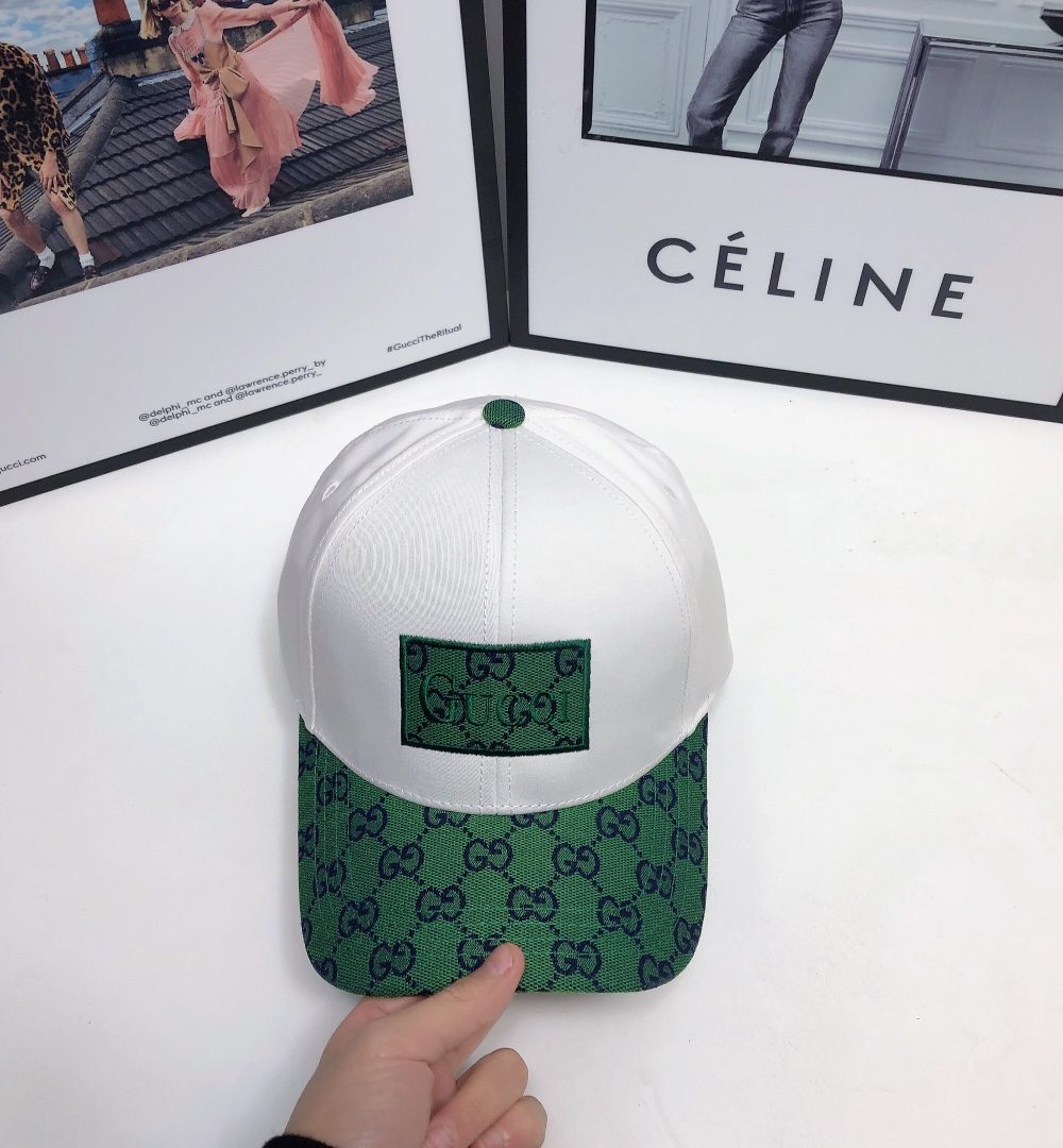 Gucci GG Baseball Hat White GG Hat