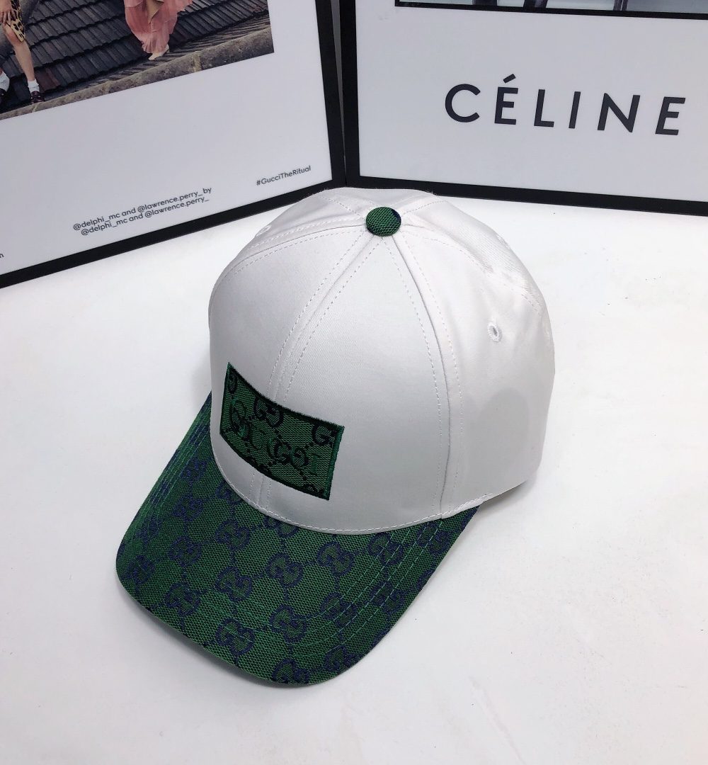 Gucci GG Baseball Hat White GG Hat