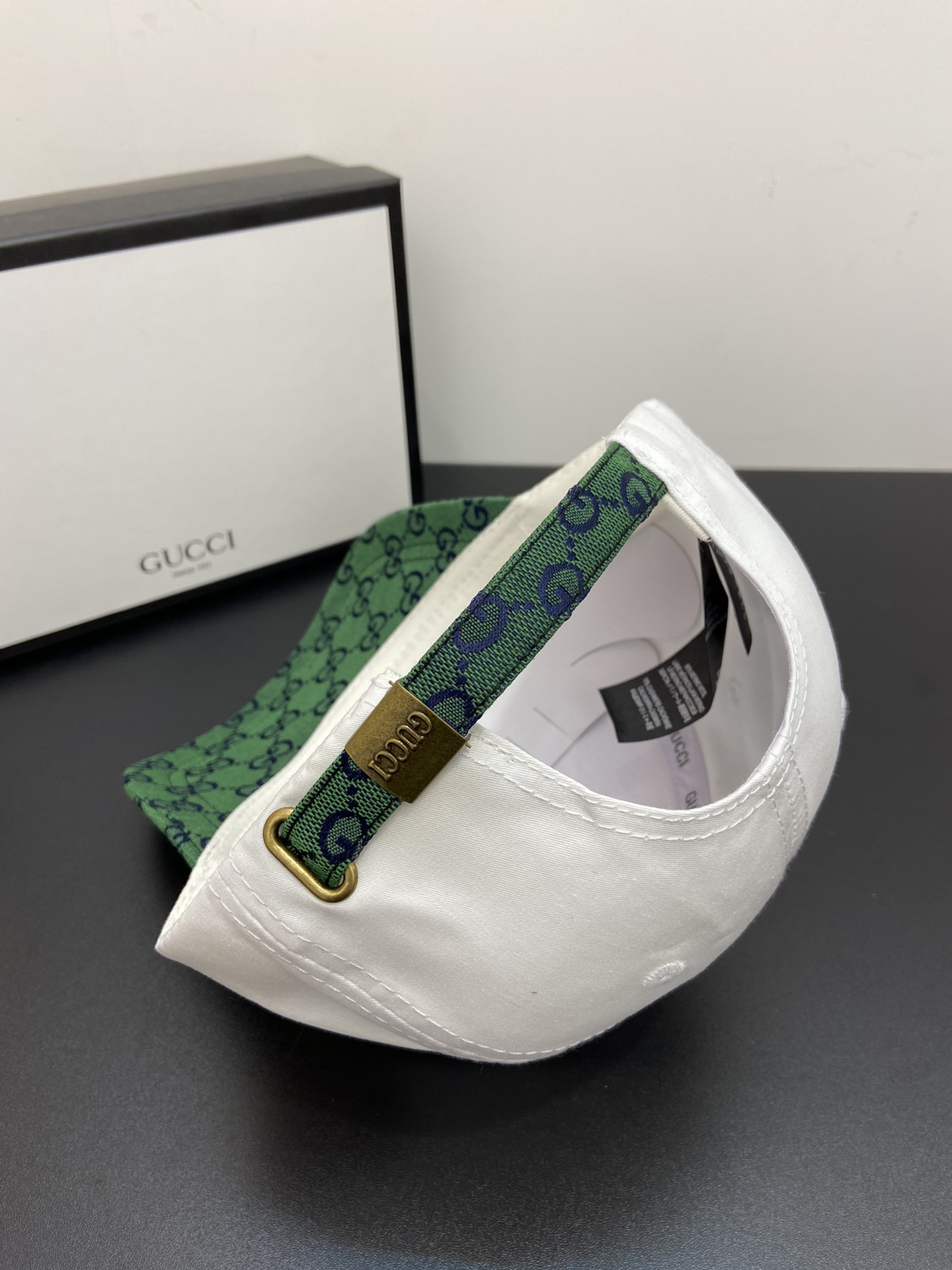 Gucci GG Baseball Hat White GG Hat - Image 4