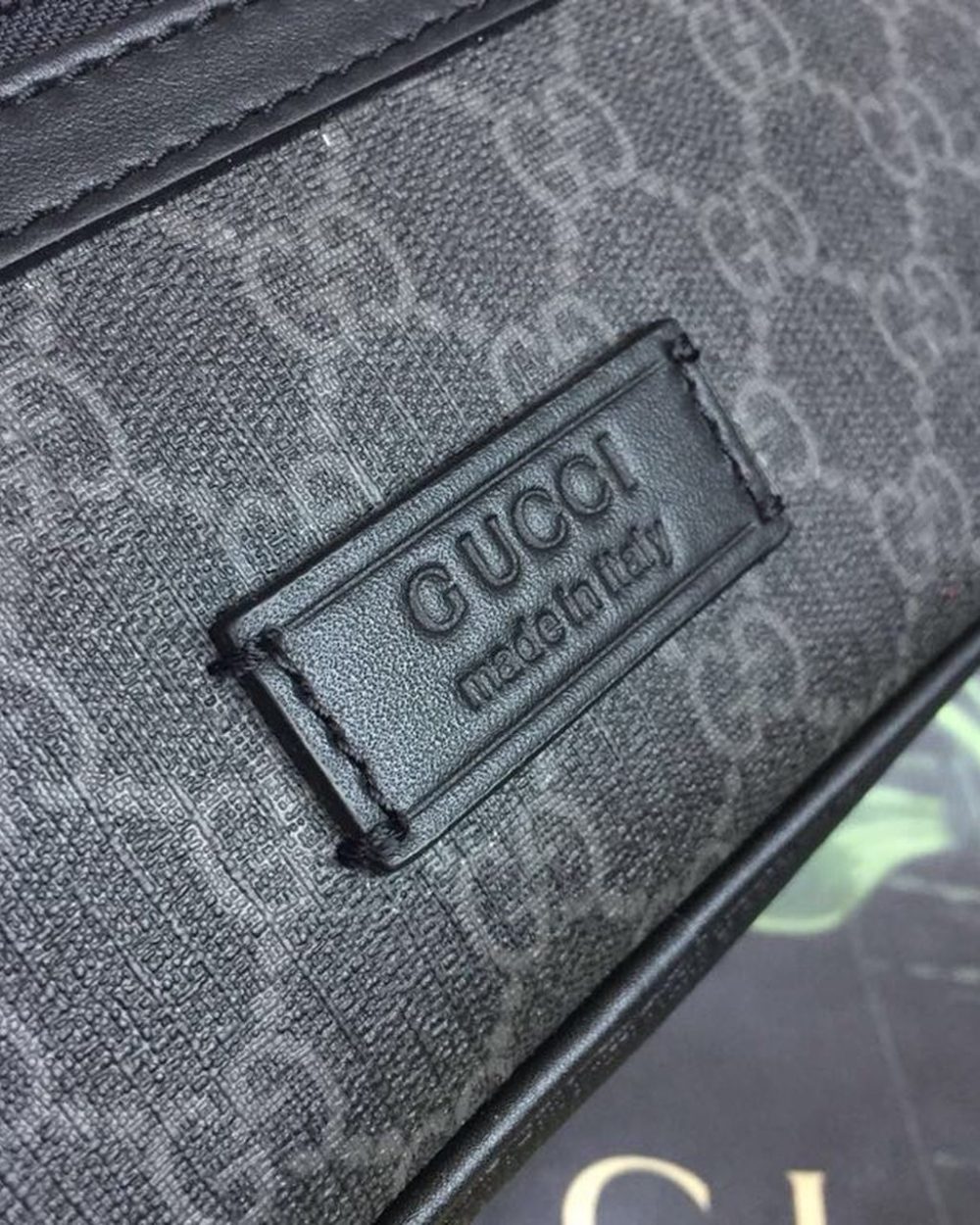1:1 Replica Gucci GG Black Belt Bag Black/Grey Soft GG Supreme Crafted For Men 9in/24cm GG 474293 K9RRN 1095