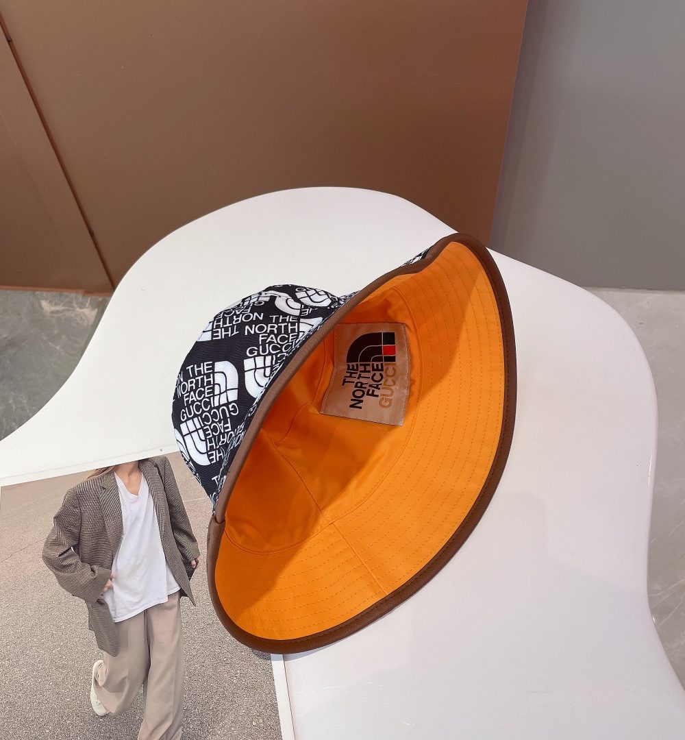 Gucci GG Bucket Hat Black/Yellow GG Hat