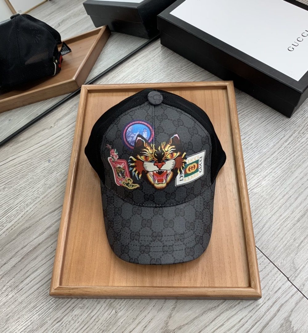 Gucci GG Canvas Baseball Cap Black