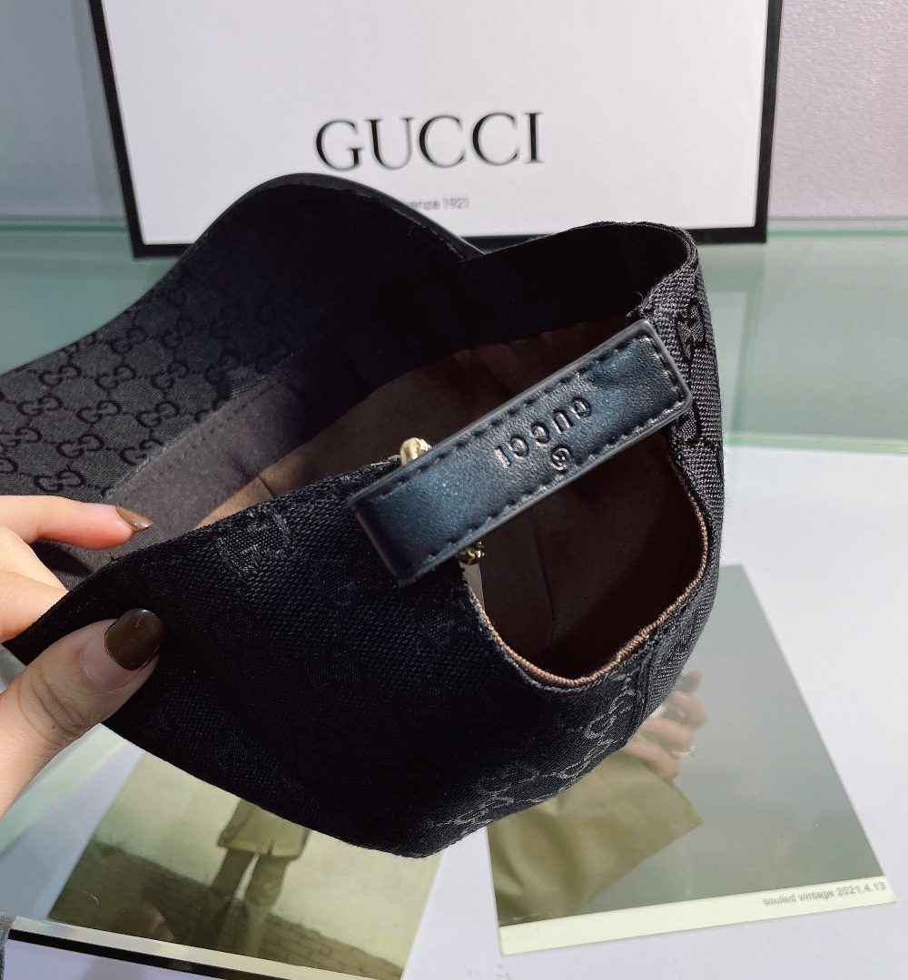 Gucci GG Canvas Baseball Cap Black