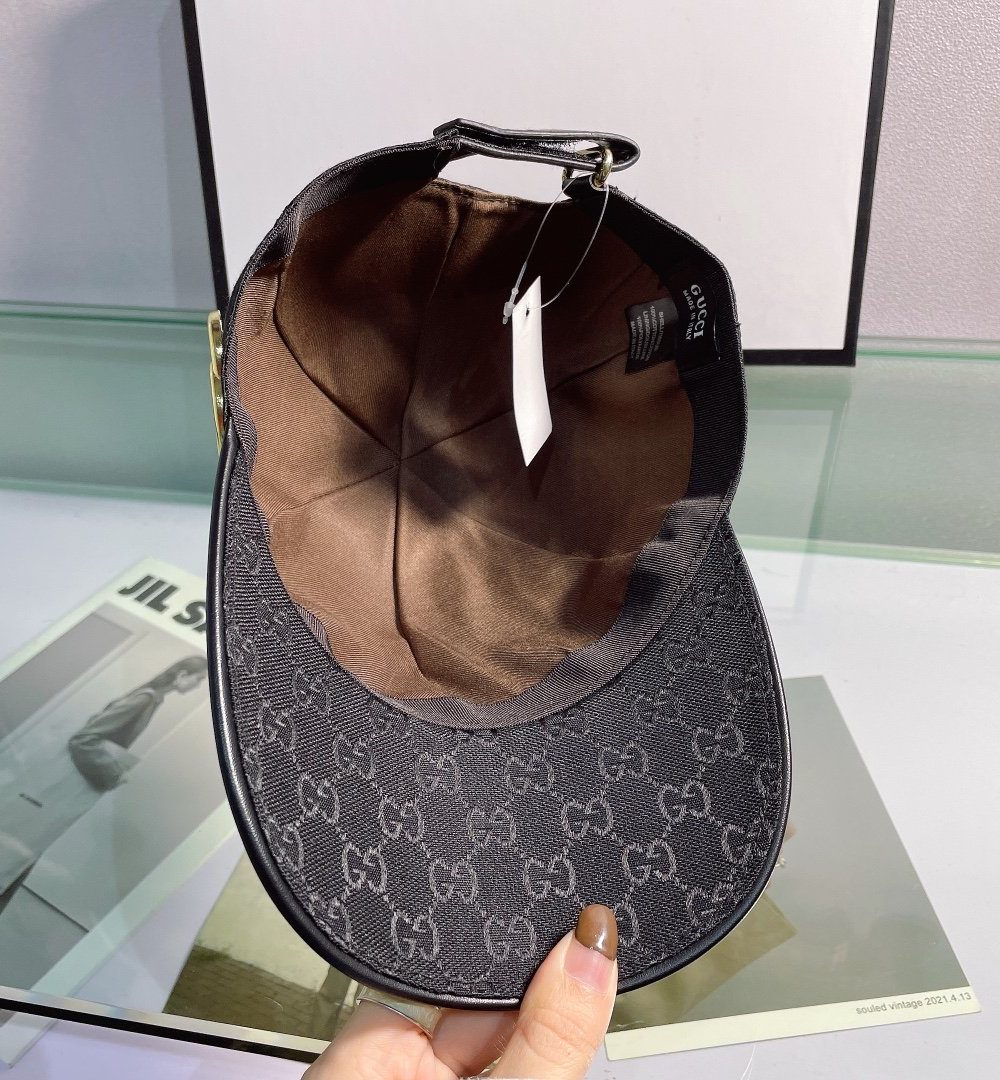 Gucci GG Canvas Baseball Cap Black