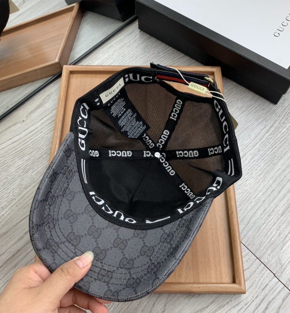 Gucci GG Canvas Baseball Cap Black