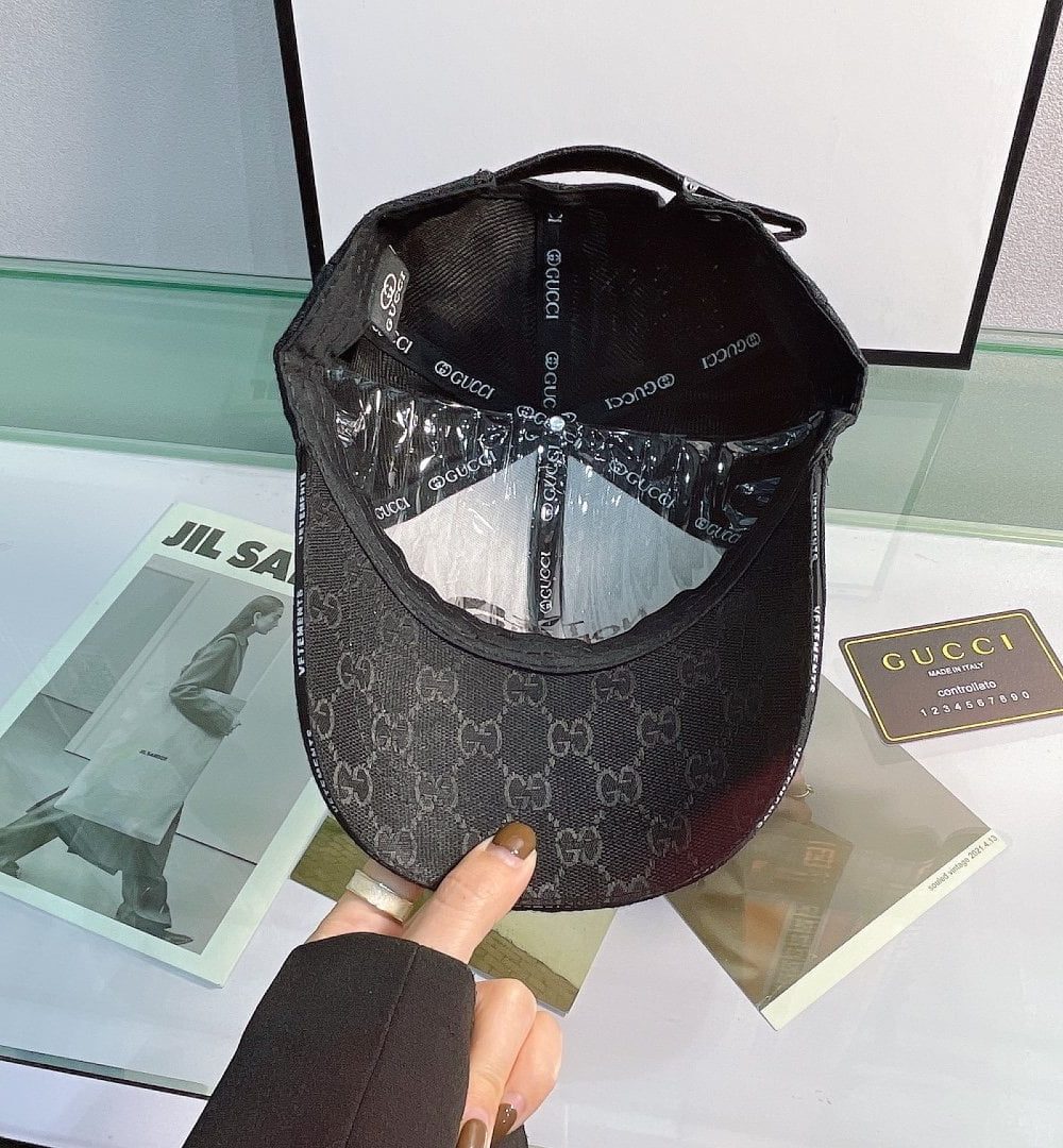 Gucci GG Canvas Baseball Cap Black