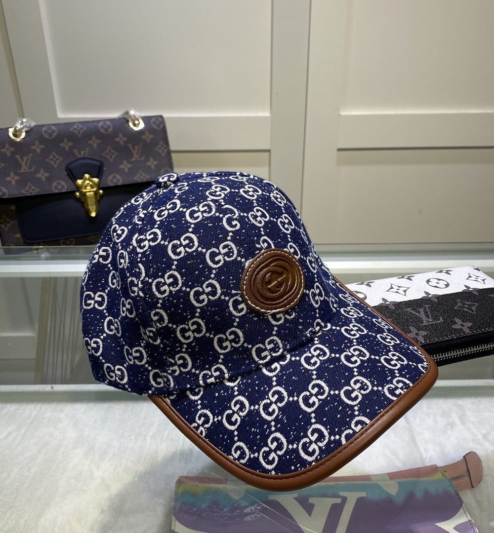 Gucci GG Canvas Baseball Cap Blue