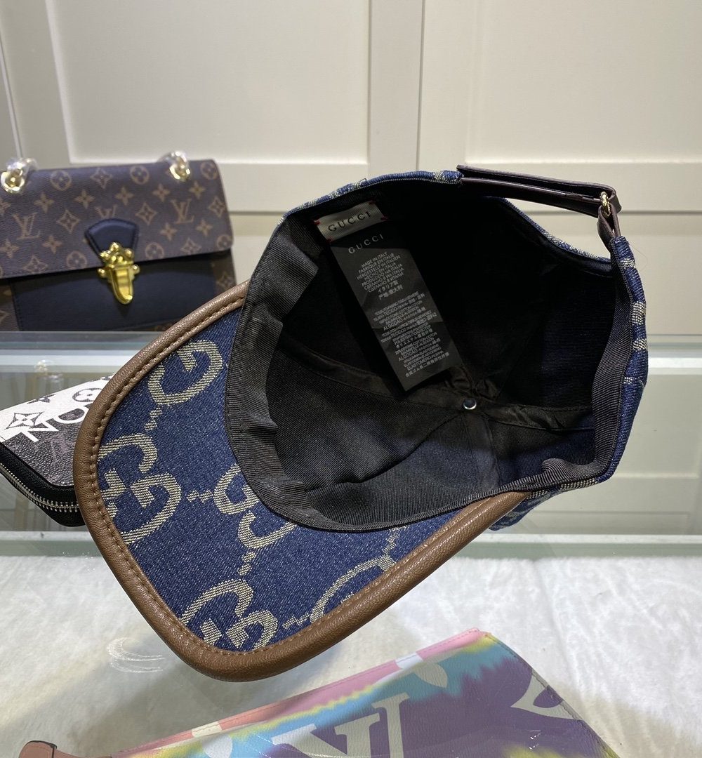 Gucci GG Canvas Baseball Cap Blue