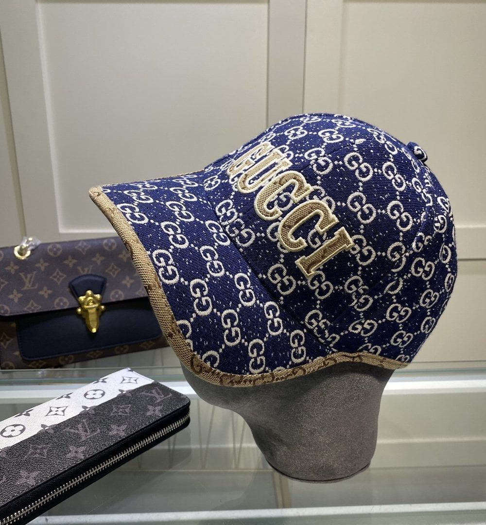Gucci GG Canvas Baseball Cap Blue