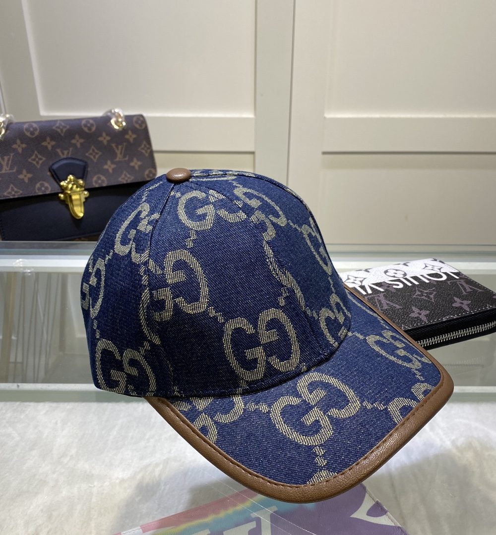 Gucci GG Canvas Baseball Cap Blue