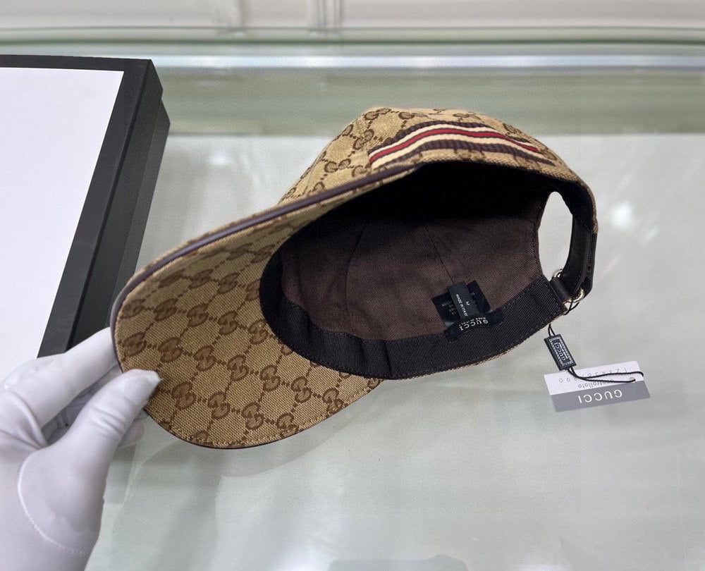 Gucci GG Canvas Baseball Cap Brown