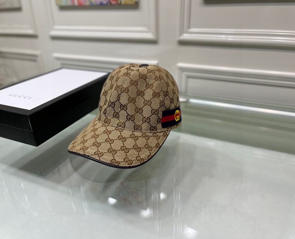 Gucci GG Canvas Baseball Cap Brown