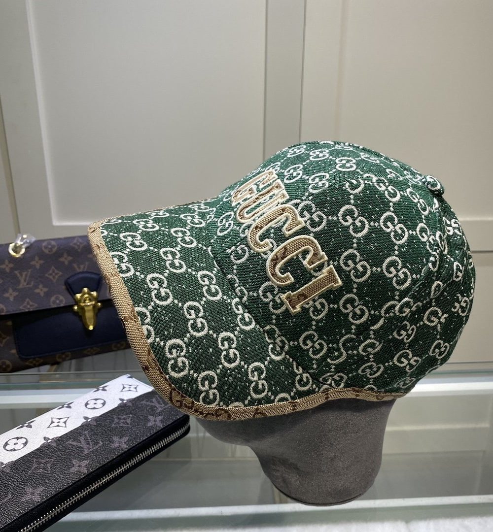 Gucci GG Canvas Baseball Cap Green