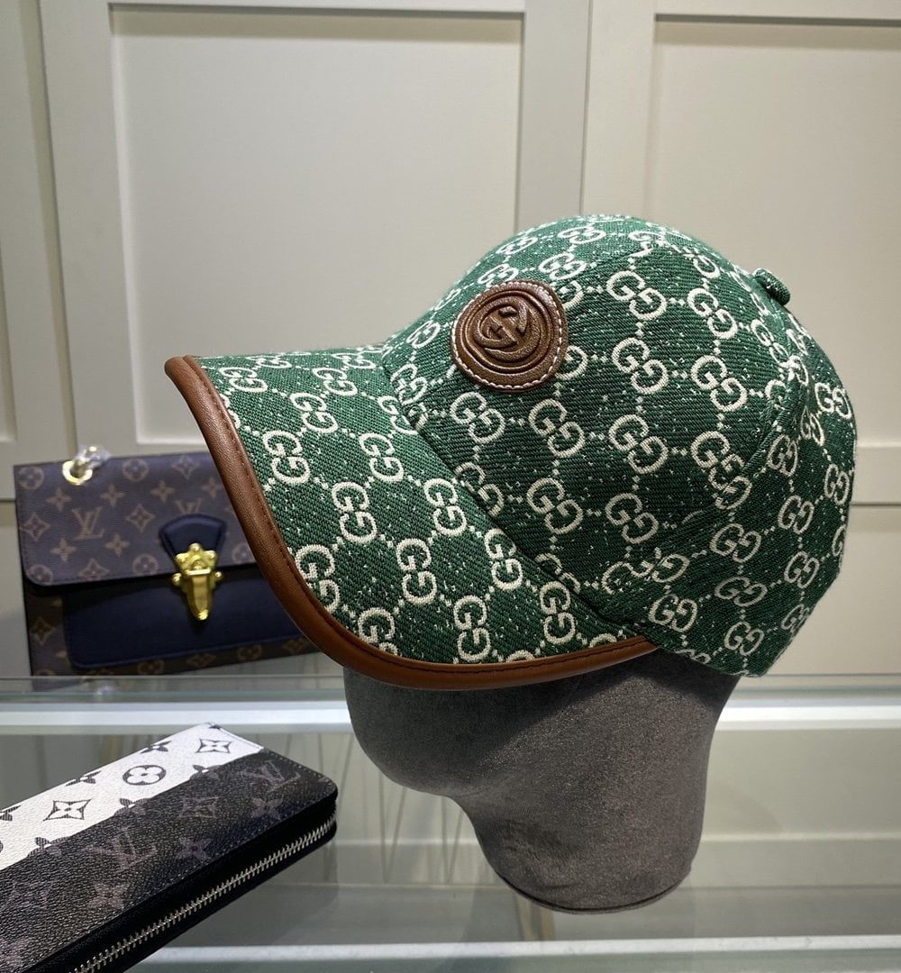 Gucci GG Canvas Baseball Cap Green