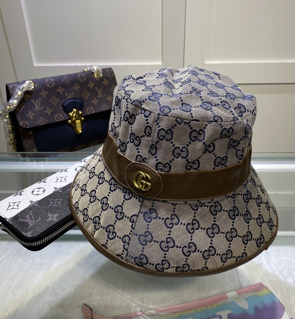 Gucci GG Canvas Bucket Hat Brown