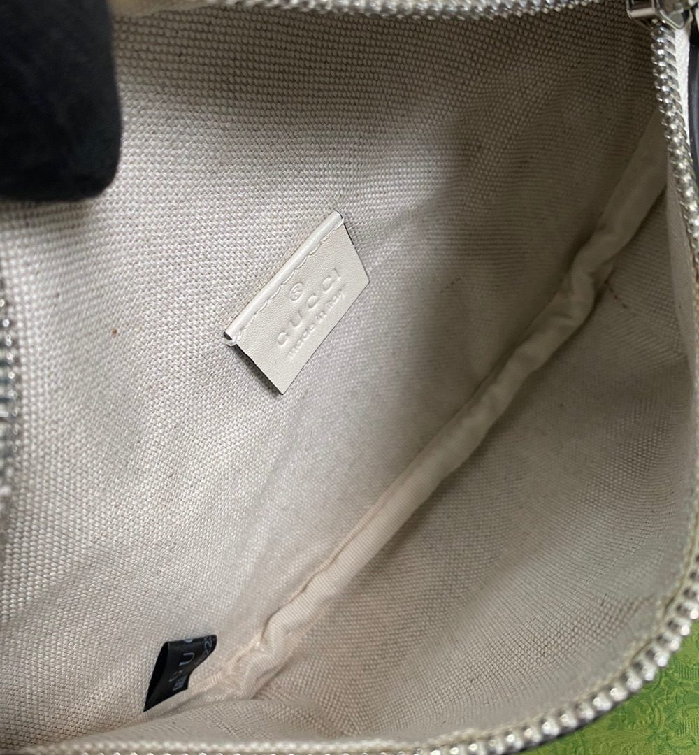 1:1 Replica Gucci GG Embossed Belt Bag White GG Embossed For Men  9.1in/23cm GG 658582 1W3CN 9022
