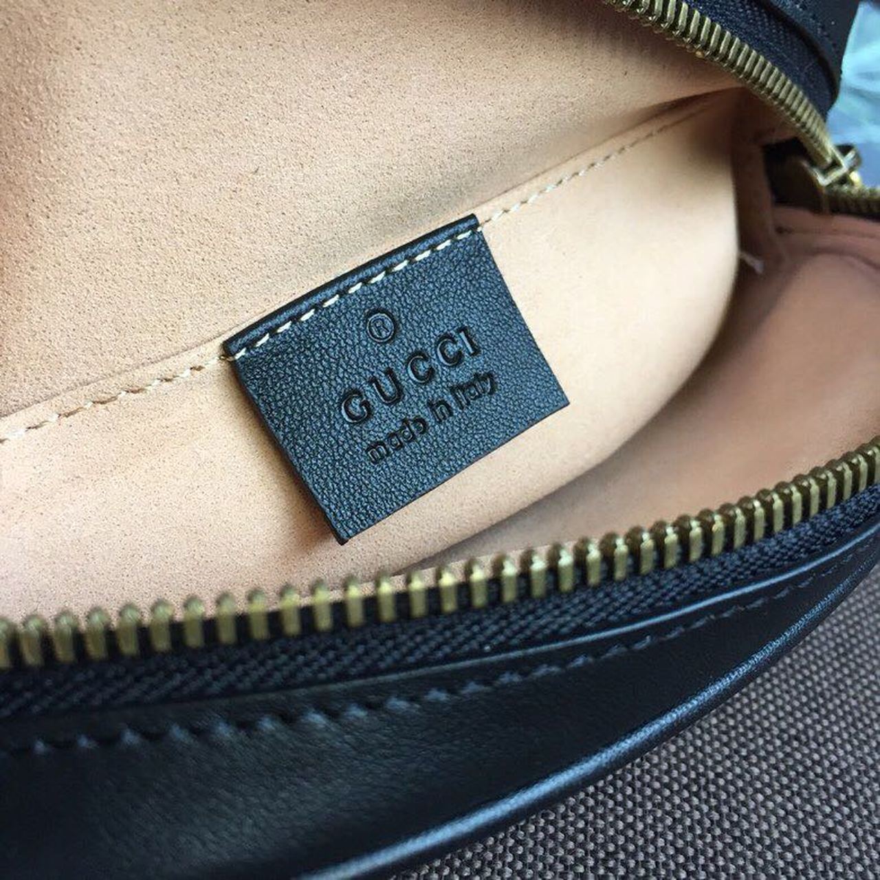 1:1 Replica Gucci GG Marmont Belt Bag Black For Women 7in/18cm GG 476434 - Image 9