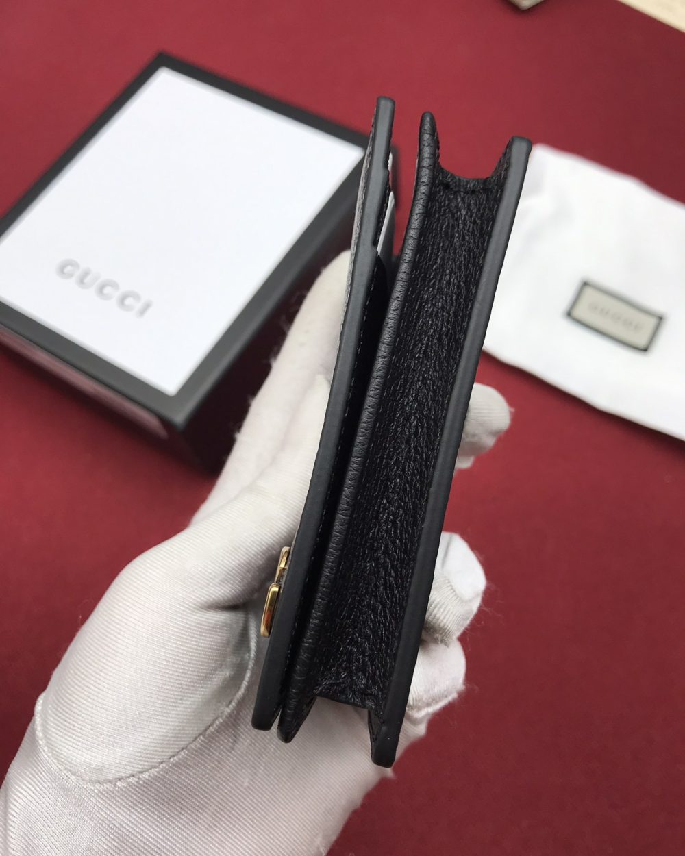 1:1 Replica Gucci GG Marmont Card Case Wallet For Men, Men's Wallet 11cm/4.1in GG 428737