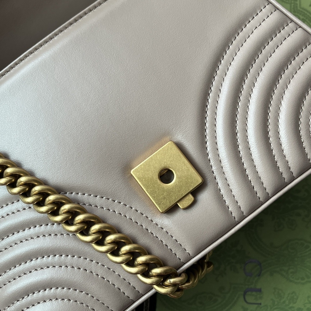 1:1 Replica Gucci GG Marmont Mini Top Handle Bag Nude For Women, Women's Bags 8.3in/21cm GG - Image 2