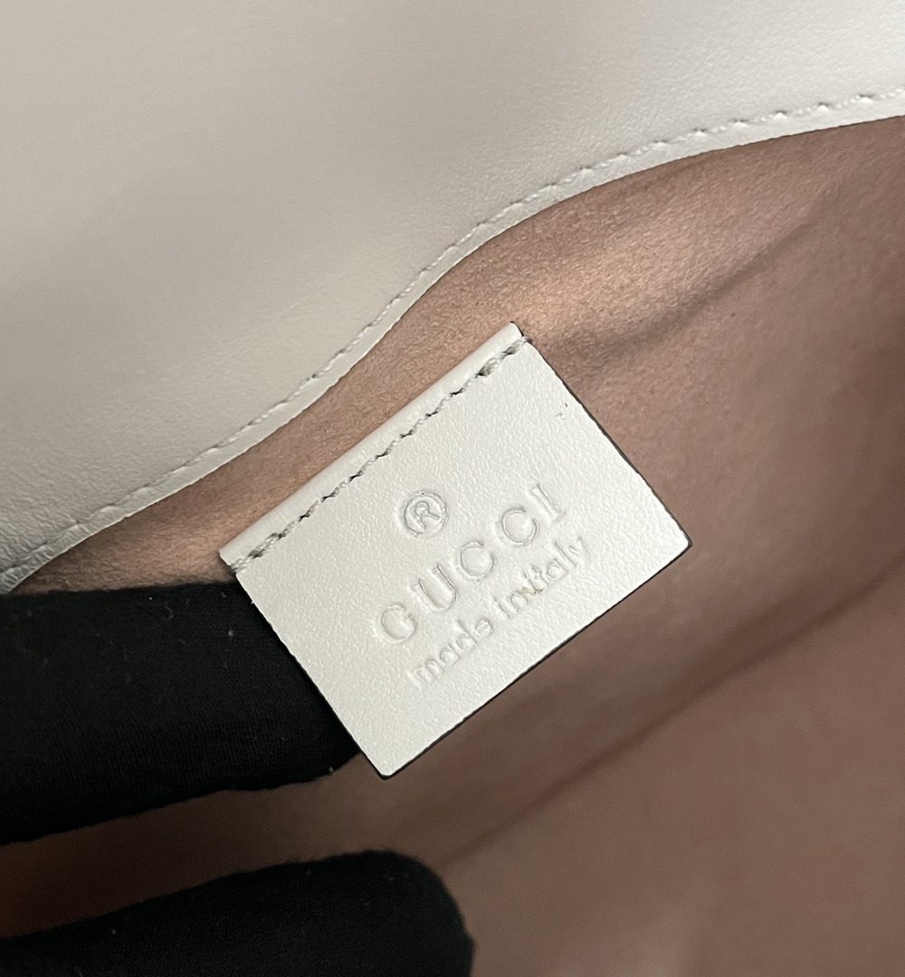 1:1 Replica Gucci GG Marmont Mini Top Handle Bag Nude For Women, Women's Bags 8.3in/21cm GG