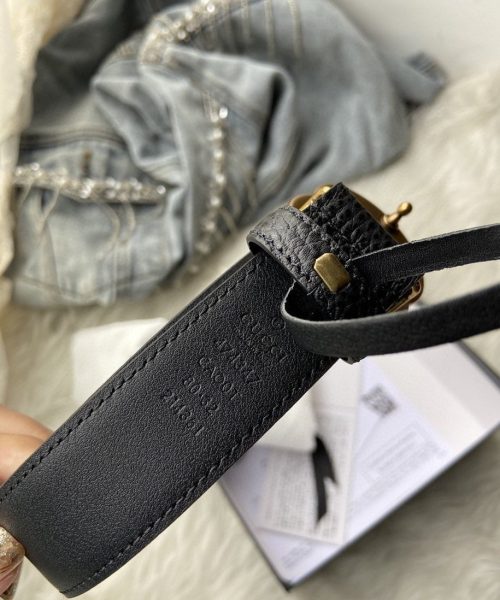 1:1 Replica Gucci GG Marmont Reversible Belt Black Reverses To Brown For Women, Women Belt 627055 CAO2T 8170