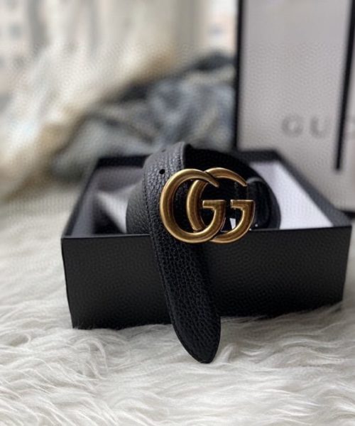 1:1 Replica Gucci GG Marmont Reversible Belt Black Reverses To Brown For Women, Women Belt 627055 CAO2T 8170