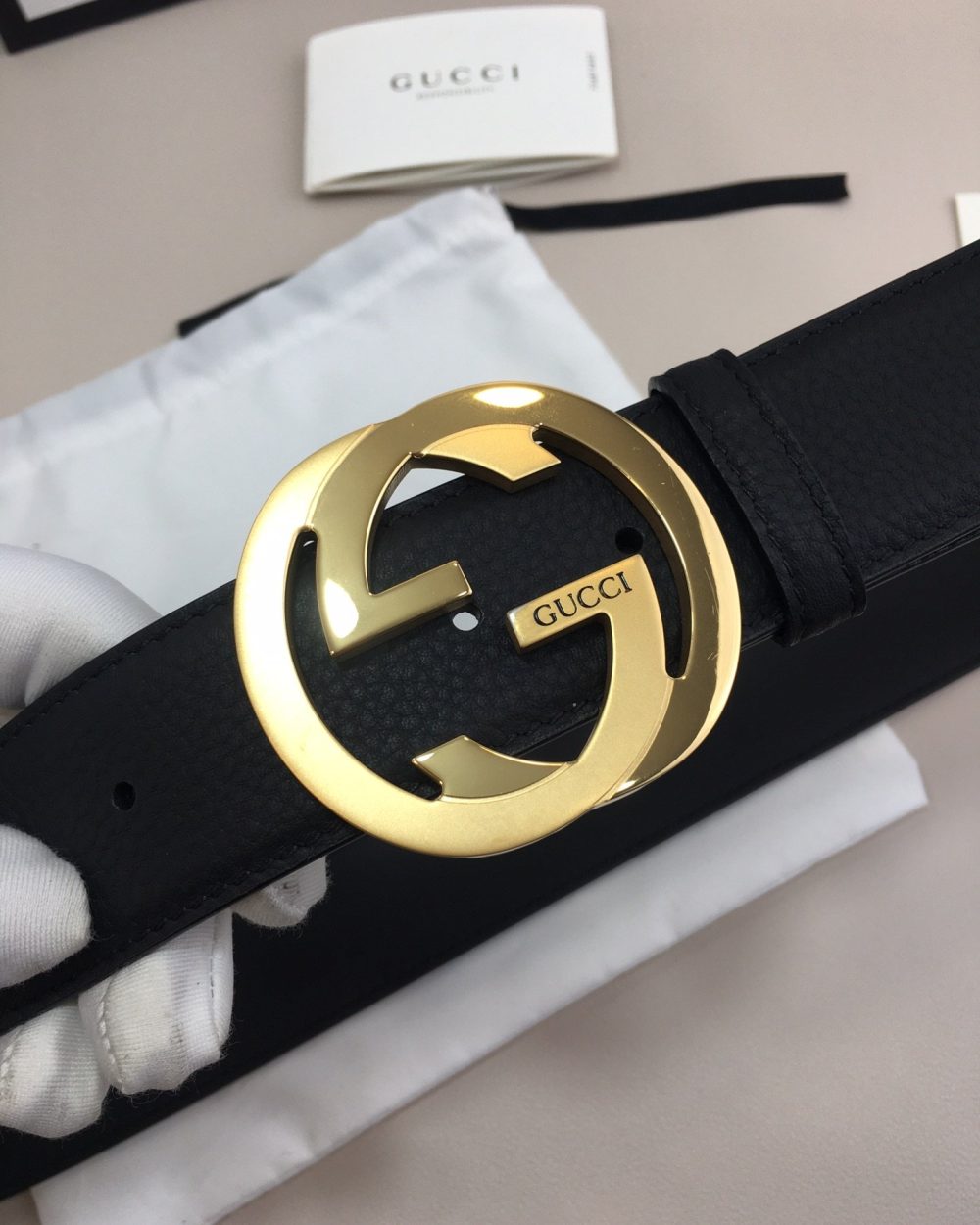 1:1 Replica Gucci GG Marmont Reversible Belt Black, Women Belt