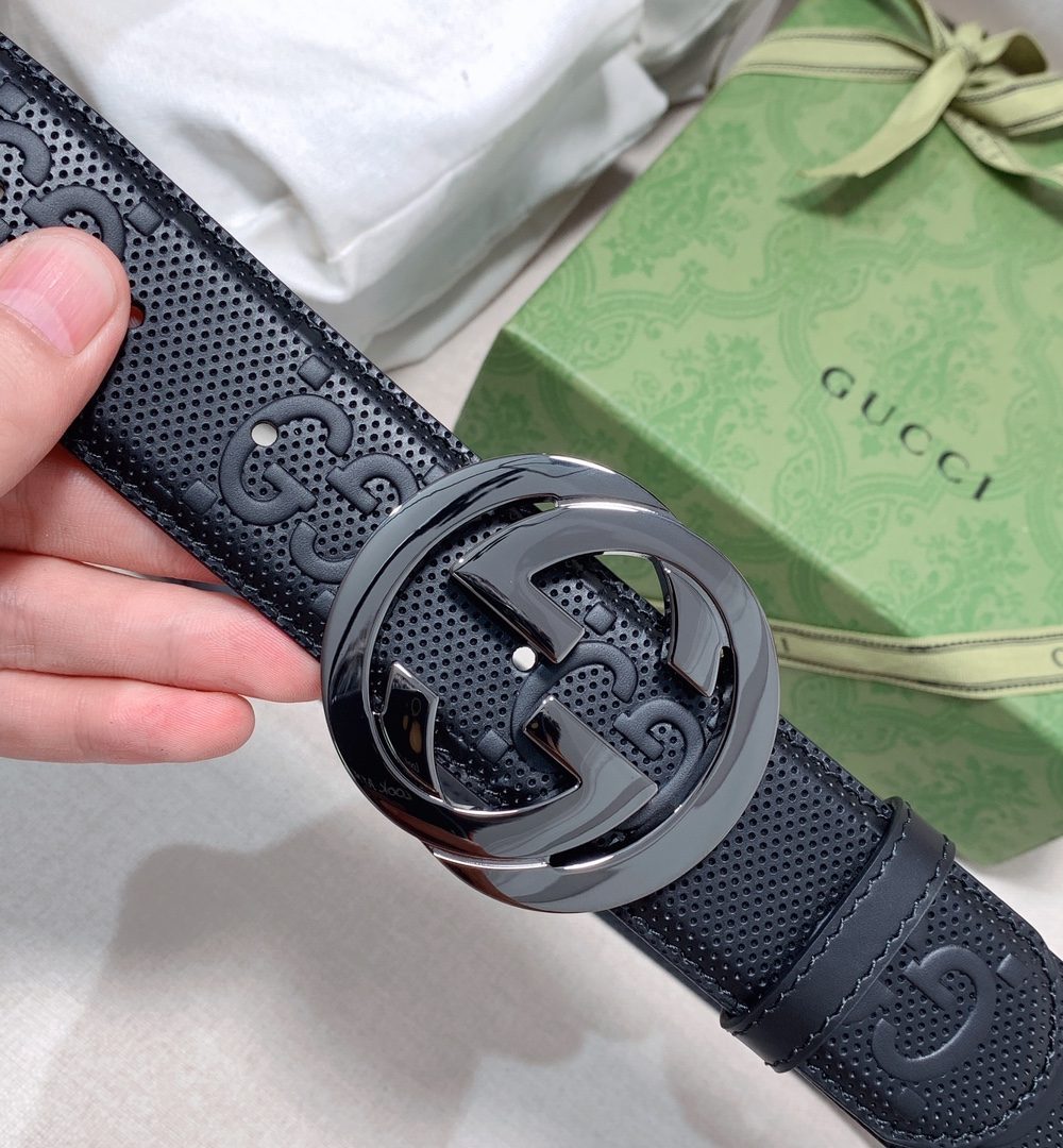 1:1 Replica Gucci GG Marmont Reversible Belt Black, Women Belt