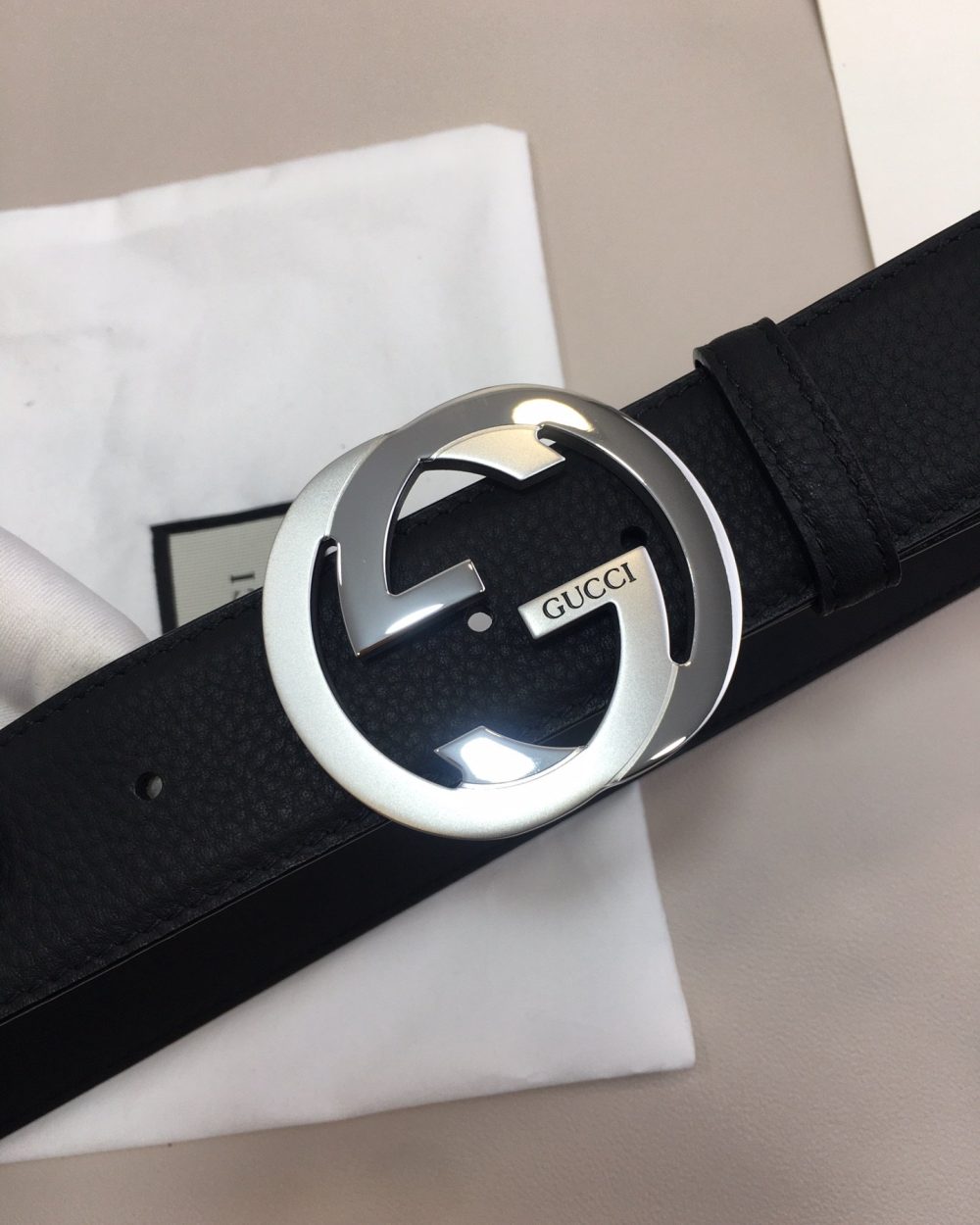 1:1 Replica Gucci GG Marmont Reversible Belt Black, Women Belt